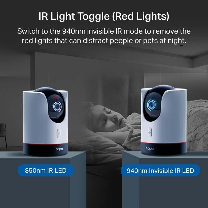 tapo TP-Link 2K QHD Pan/Tilt Wi-Fi Camera | Apple HomeKit | Physical Privacy Mode | Color Night Vision | Motion Tracking | 2-Way Audio | Local/Cloud Storage | Works w/Alexa&Google Home | ( C225) - Image 5
